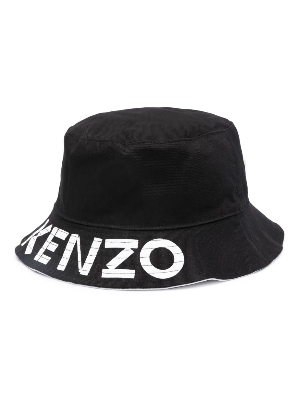 Kenzo Fischerhut mit Logo-Print - Schwarz von Kenzo