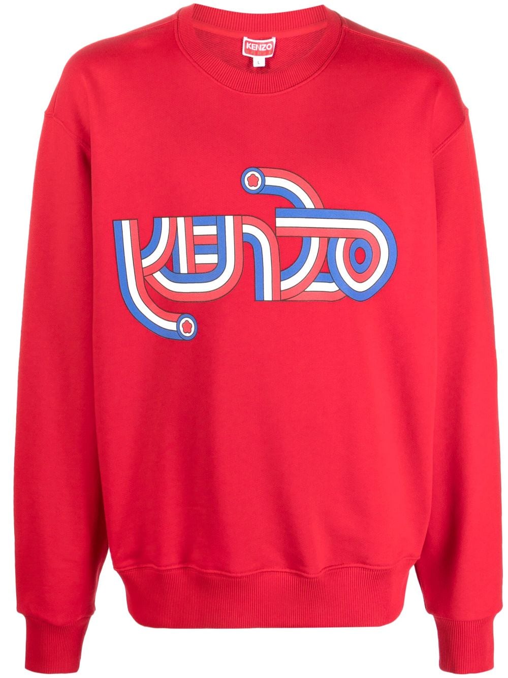 Kenzo Sweatshirt mit Logo-Print - Rot von Kenzo