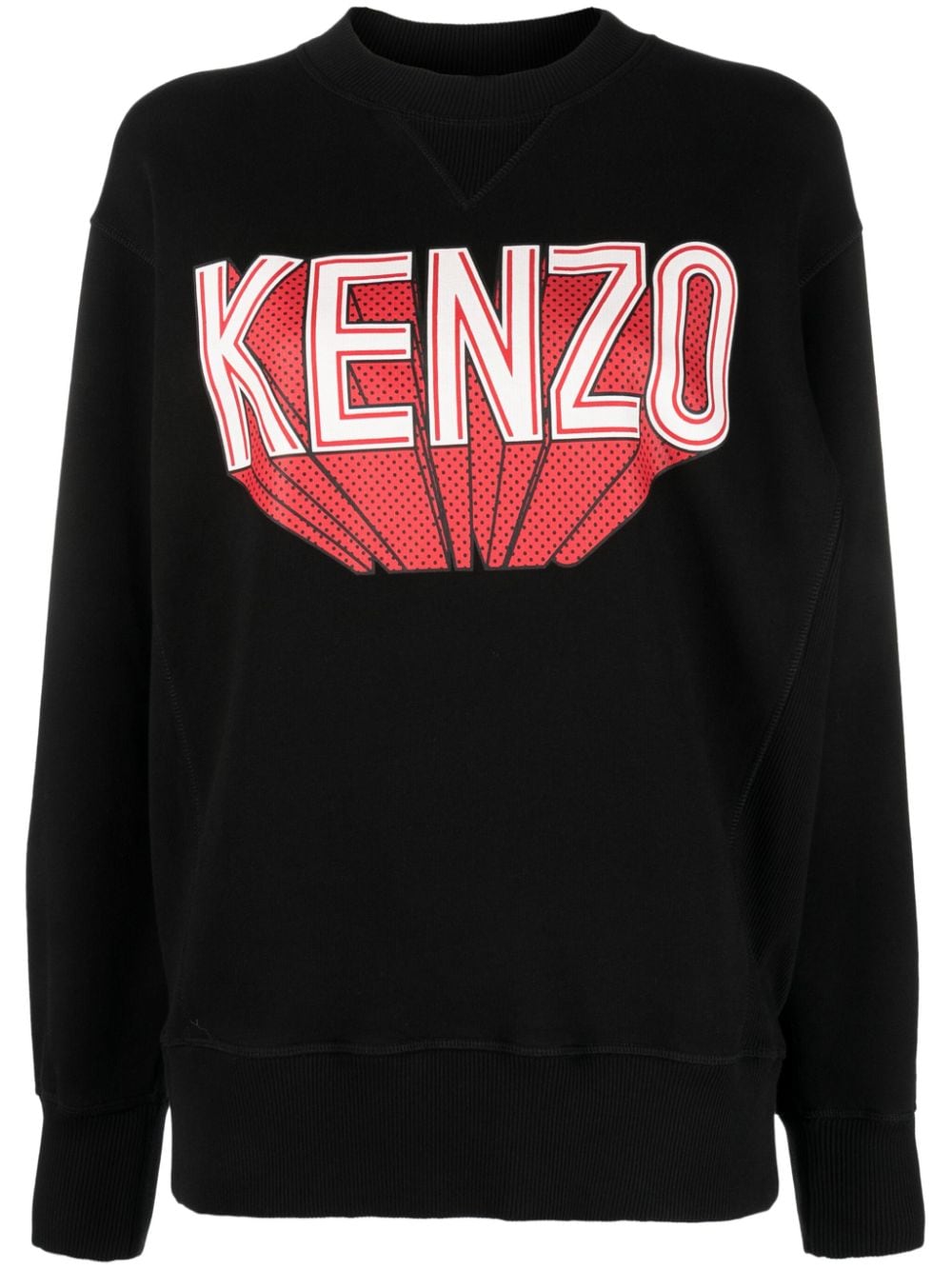 Kenzo Sweatshirt mit Logo-Print - Schwarz von Kenzo