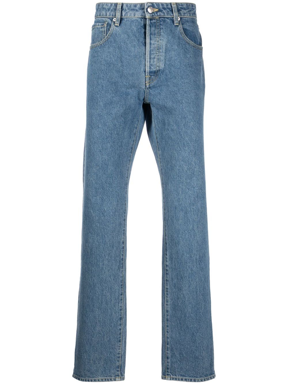 Kenzo Halbhohe Straight-Leg-Jeans - Blau von Kenzo