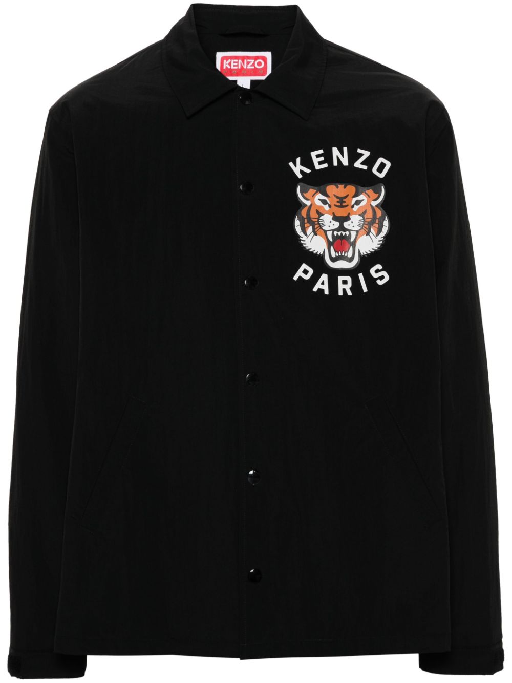 Kenzo Wasserabweisende Jacke mit Tiger-Print - Schwarz von Kenzo