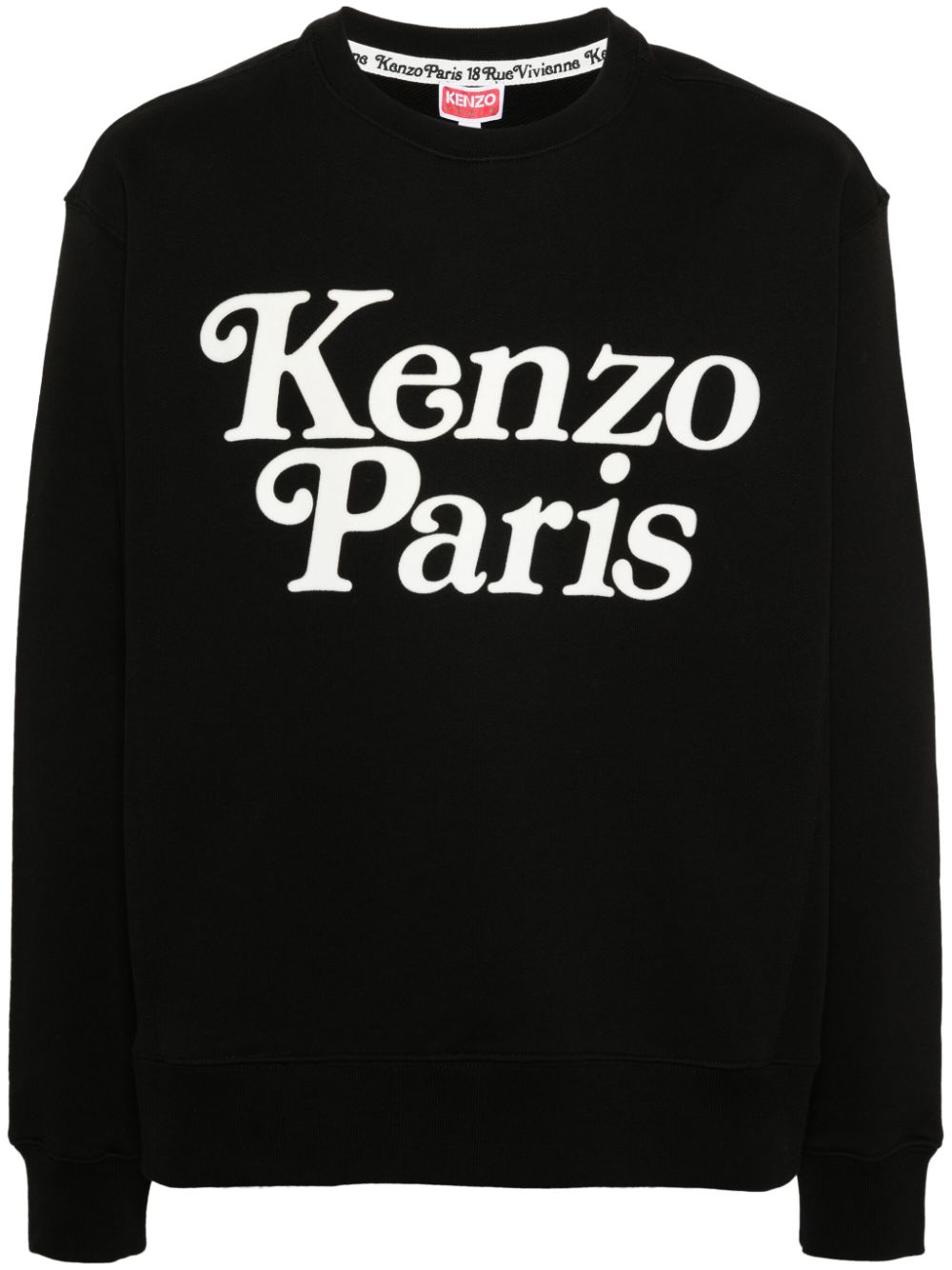 Kenzo x Verdy Sweatshirt mit beflocktem Logo - Schwarz von Kenzo