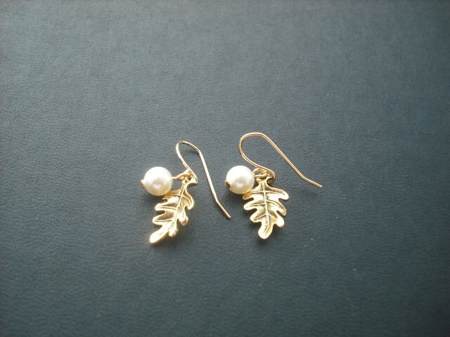 Antik Gold Blätter Kleine Eiche von KeoniDesign