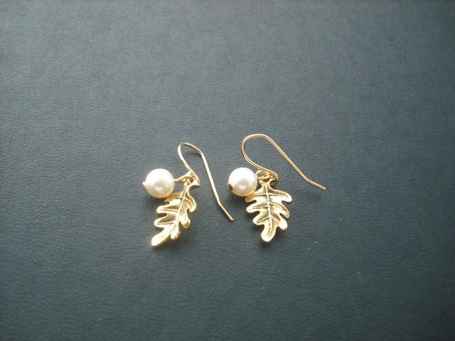 Antik Gold Blätter Kleine Eiche von KeoniDesign