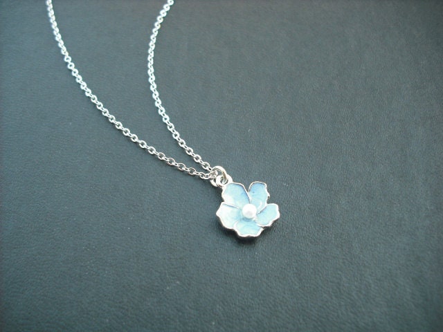 sterling Silber Kette - Capri Blau Halskette von KeoniDesign