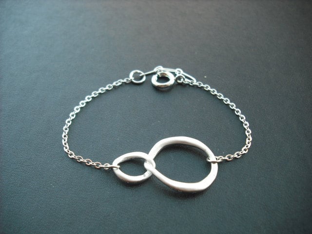 sterling Silber Kette - Doppelte Bordstein Verbindung Bracelet von KeoniDesign