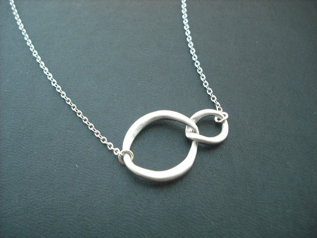 sterling Silber Kette - Doppelte Bordstein Verbindung Halskette von KeoniDesign