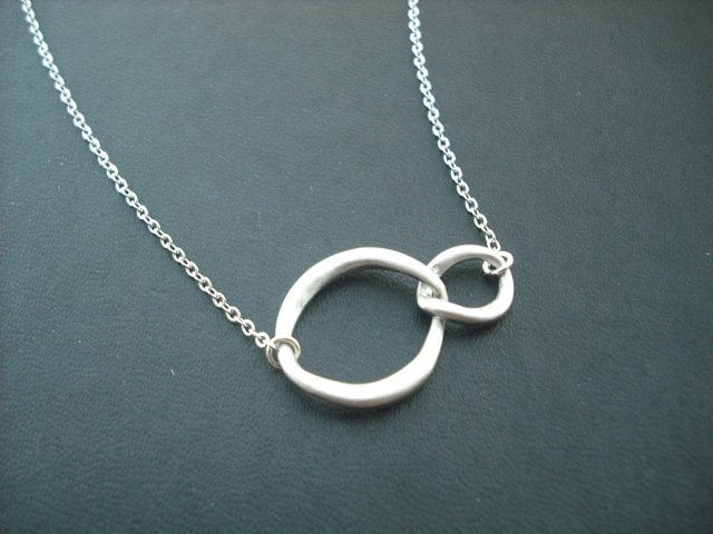 sterling Silber Kette - Doppelte Bordstein Verbindung Halskette von KeoniDesign