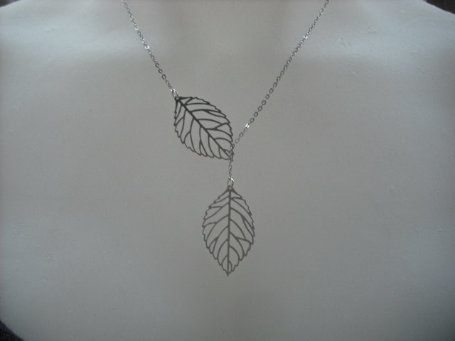 sterling Silber Kette - Grünen Lariat von KeoniDesign