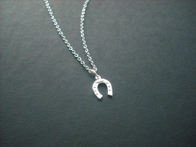 sterling Silber Kette - Kleines Pferd Schuh Halskette von KeoniDesign