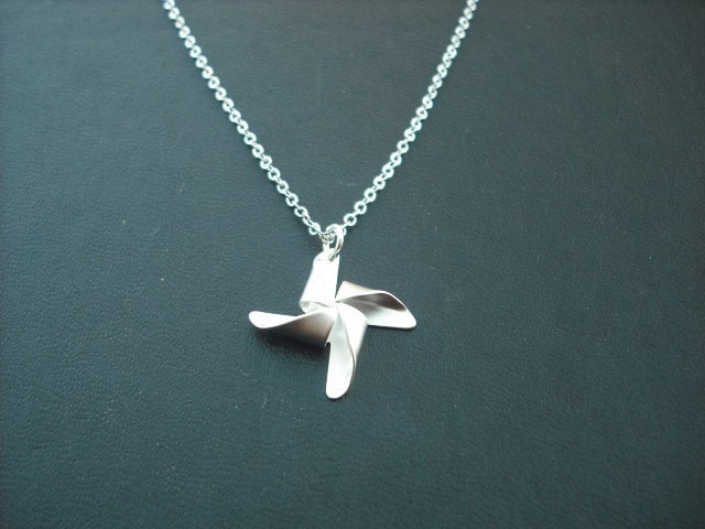 sterling Silber Kette - Nadelrad Halskette von KeoniDesign