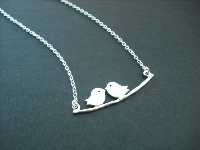 sterling Silber Kette - Schöne Mod Vögel Halskette von KeoniDesign