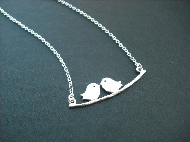 sterling Silber Kette - Schöne Mod Vögel Halskette von KeoniDesign