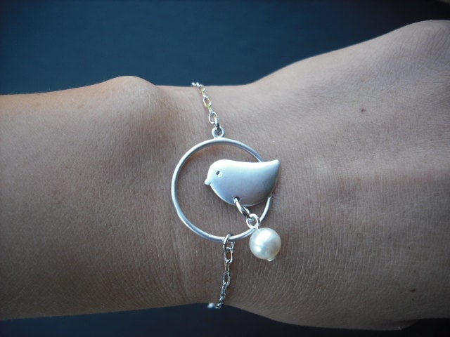 sterling Silber Kette - Süßen Kleinen Küken Armband von KeoniDesign