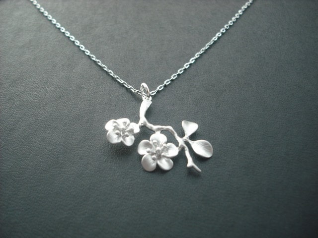 sterling Silver Chain-Kirschblüte Zweigkette von KeoniDesign