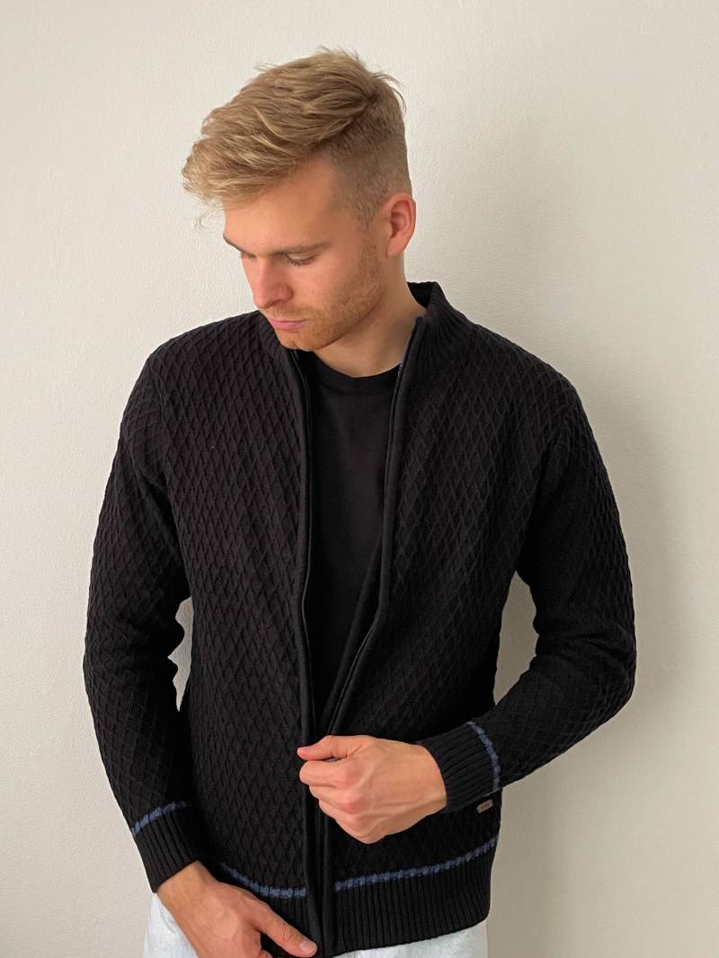 Kera Collection Colin Strickjacke black Kera Collection Colin Strickjacke black von Kera Collection