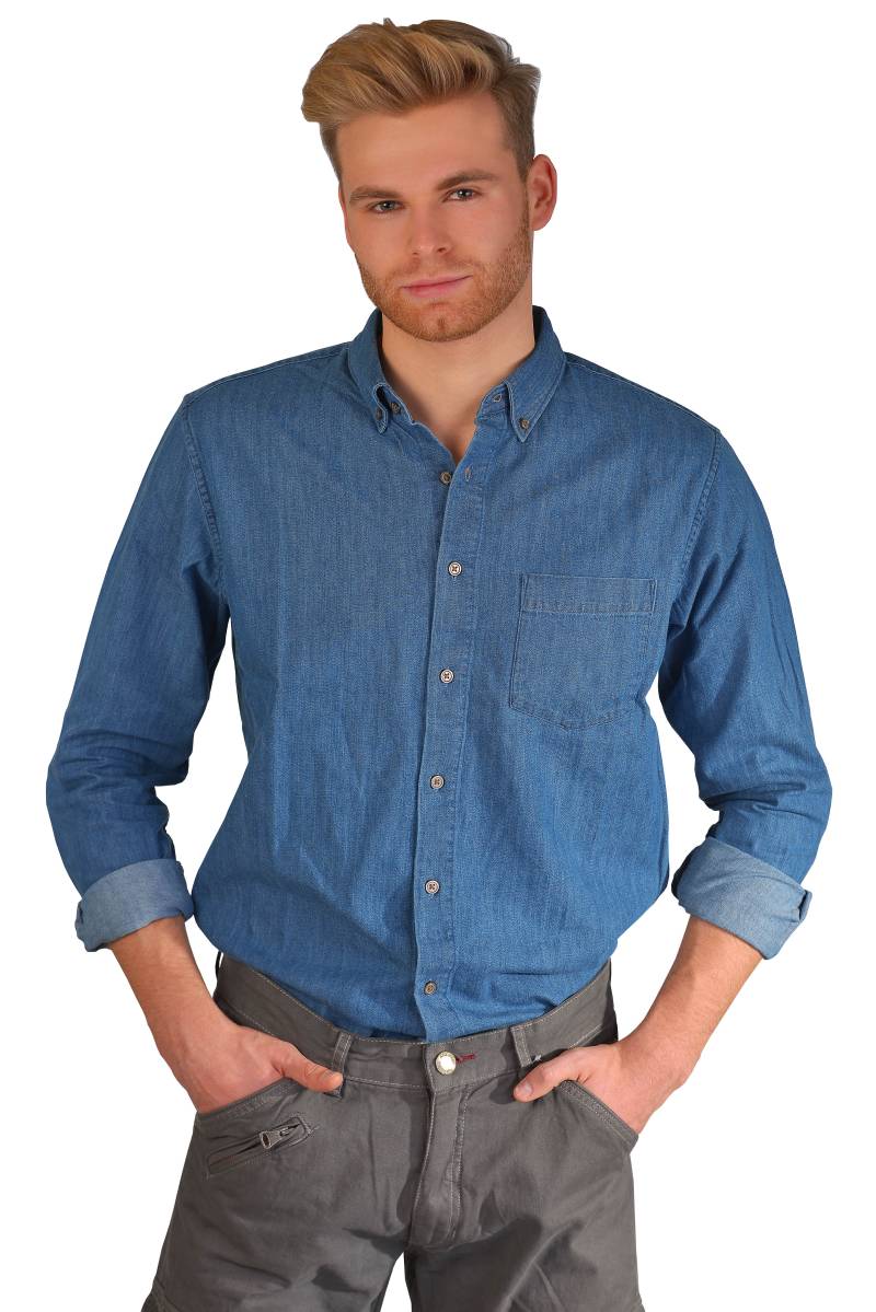 Kera Collection Herren Jeanshemd Denim von Kera Collection