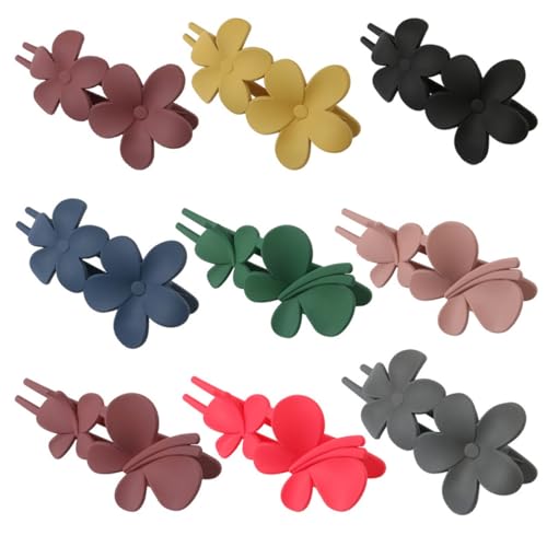 Blütenblatt-Haarspange, Hinterkopf, Scheiben-Haarspange, Frauen-Entenschnabel-Clip, Wortclip, Haarschmuck (6-Set) von KeraLi