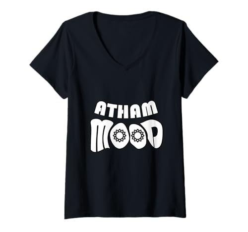 Damen Keralit Malayali Funny Onam Atham Mood Malayalam Design T-Shirt mit V-Ausschnitt Damen Keralit Malayali Funny Onam Atham Mood Malayalam Design T-Shirt mit V-Ausschnitt von Kerala Malayali