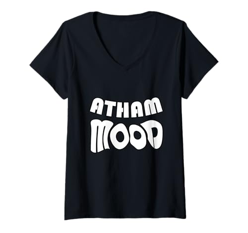 Damen Keralit Malayali Lustiges Atham Stimmung Malayalam Design T-Shirt mit V-Ausschnitt Damen Keralit Malayali Lustiges Atham Stimmung Malayalam Design T-Shirt mit V-Ausschnitt von Kerala Malayali