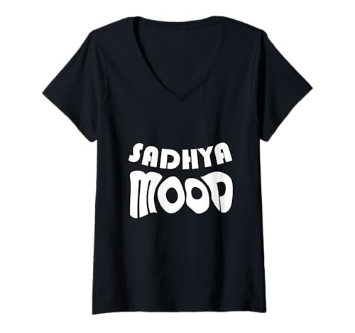 Damen Keralit Malayali Lustiges Sadhya Stimmung Malayalam Design T-Shirt mit V-Ausschnitt Damen Keralit Malayali Lustiges Sadhya Stimmung Malayalam Design T-Shirt mit V-Ausschnitt von Kerala Malayali