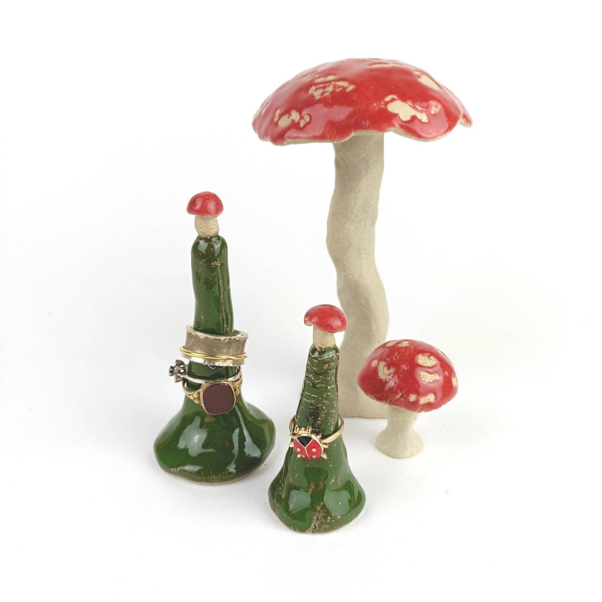 Ringbaum Keramik Ringhalter Pilz Ringbaum Keramik Ringhalter Pilz von Keramikseele