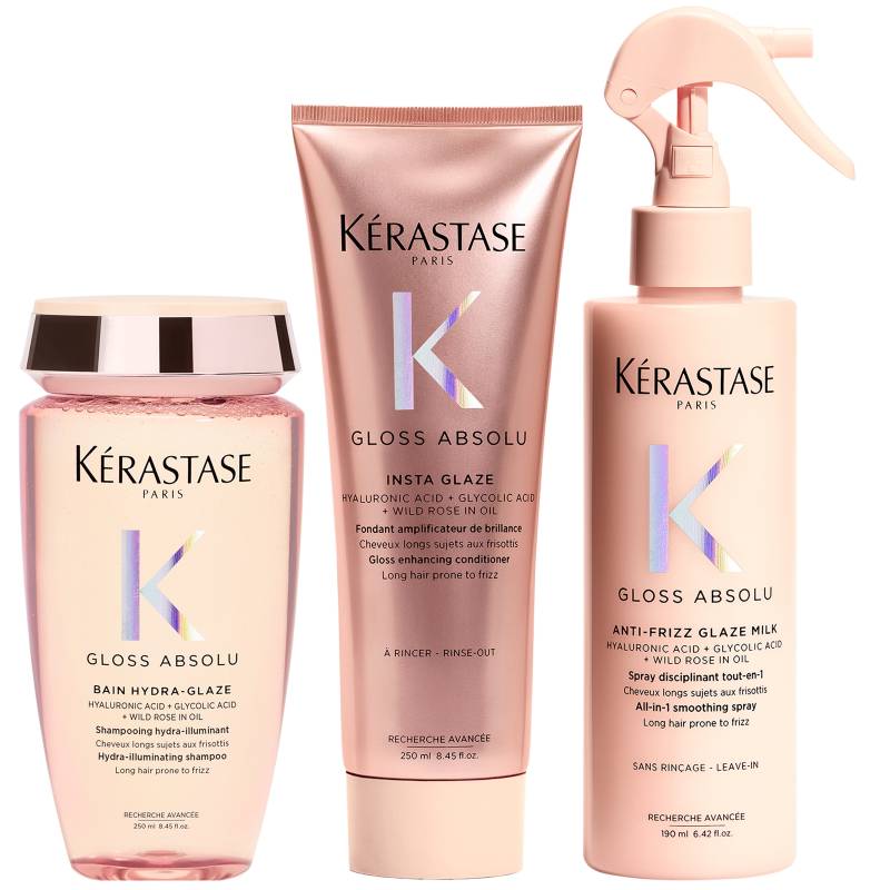 Kérastase Gloss Absolu Shampoo, Conditoner and Milk Bundle von Kerastase