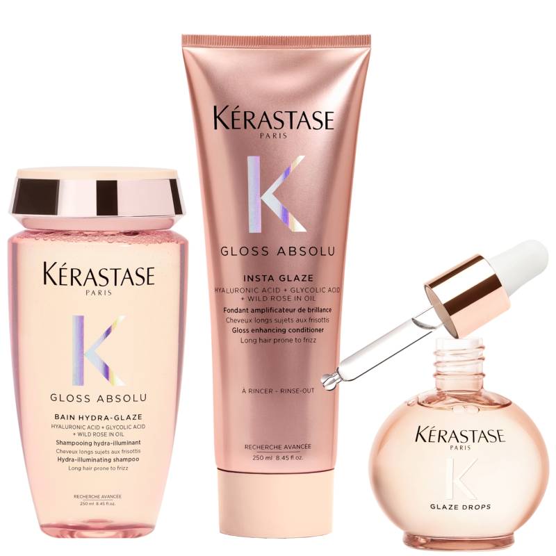 Kérastase Gloss Absolu Shampoo, Conditoner and Oil Bundle von Kerastase