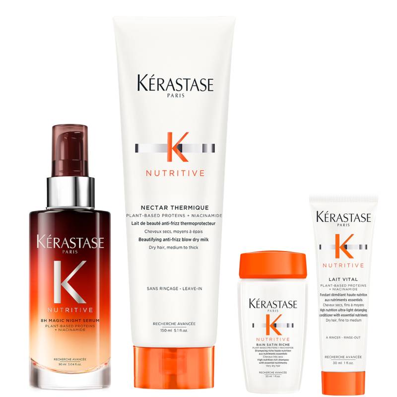 Kérastase Nutritive 8 Hour Serum 90ml, Nutritive Thermique 150ml with Mini Deluxe Nutritive Shampoo 30ml and Conditioner 30ml von Kerastase
