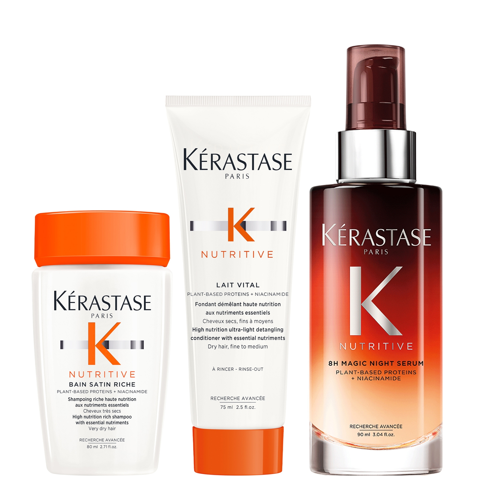 Kérastase Nutritive 8H Magic Night Serum 90ml With Free Travel-Size Duo for Very Dry Hair von Kerastase