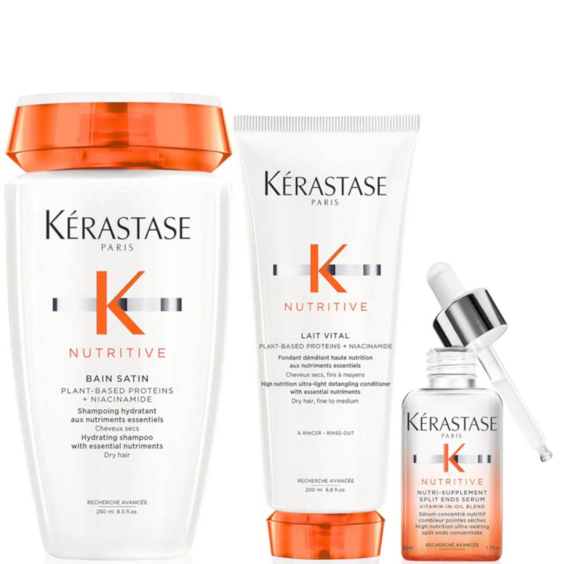 Kérastase Nutritive Root To Tip Hydrating Heroes Nourish and Smooth Bundle for Fine-Medium Dry Hair von Kerastase