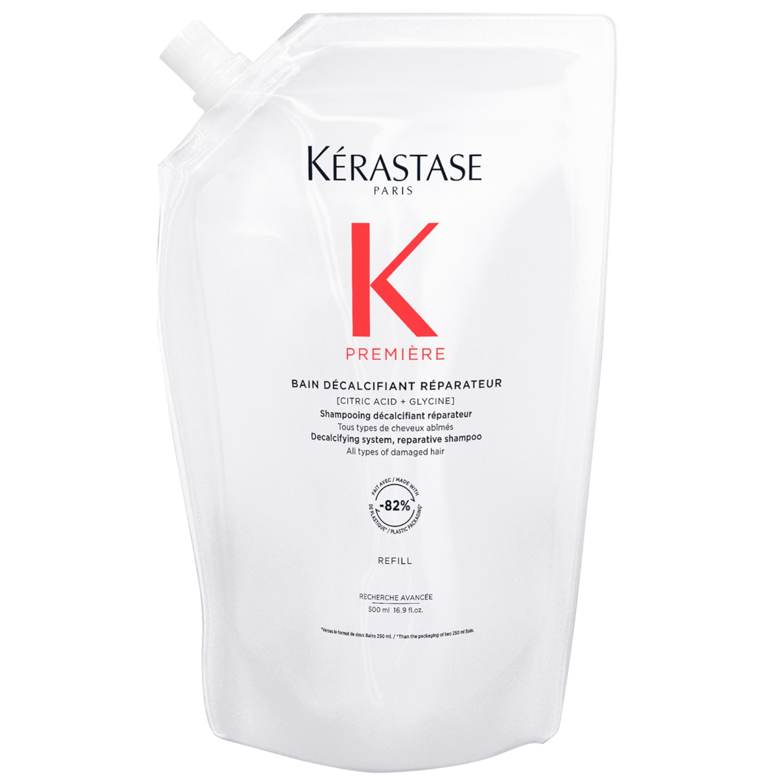 Kérastase Première Shampoo Decalcifying & Repairing Refill Pouch for Damaged Hair with Pure Citric Acid and Glycine 500ml von Kerastase