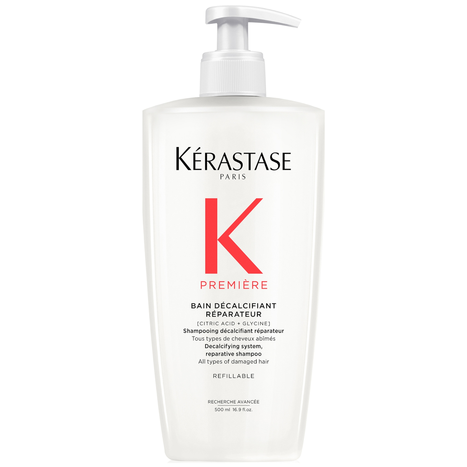 Kérastase Première Shampoo Decalcifying & Repairing Refillable Bottle for Damaged Hair with Pure Citric Acid and Glycine 500ml von Kerastase