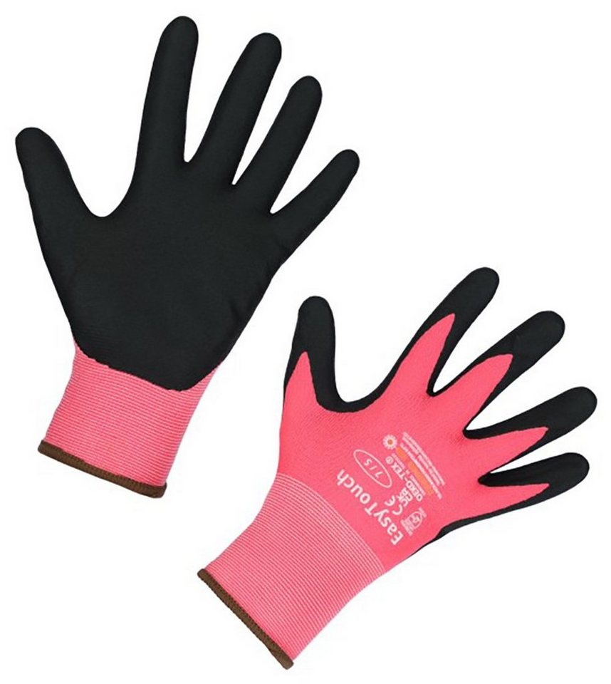 Kerbl Arbeitshandschuhe 3x Touchscreenhandschuh EasyTouch, Lady, pink, Gr. 8/M, 297958 von Kerbl