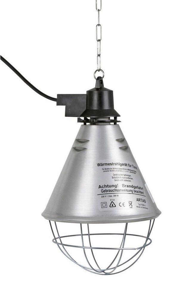 Kerbl Infrarotlampe Wärmestrahler für Ferkel Küken ohne Lampe, 21 cm, Kabel 2,5 m von Kerbl