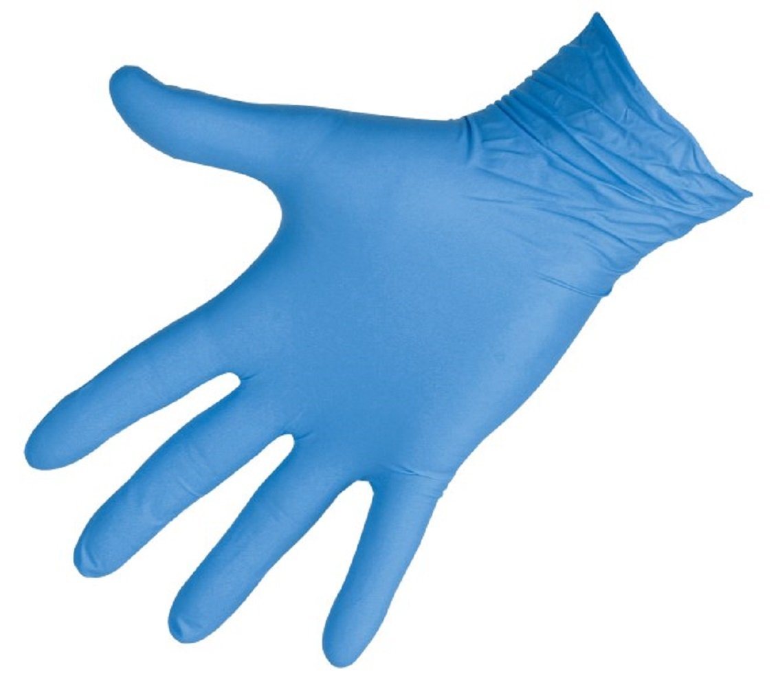 Kerbl Nitril-Handschuhe Einmalhandschuh Nitril Sensitive, Größe L, blau, 100 Stück von Kerbl