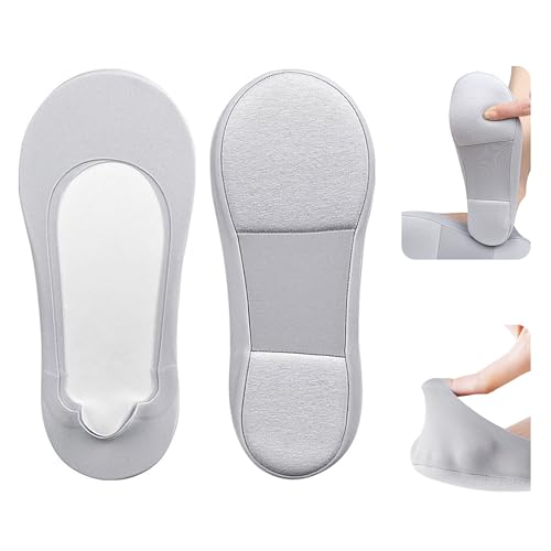 Keroius 2 Paar Frauen No Show Socken Ice Silk Socken Low Cut Liner Non Slip Invisible Socke Ice Feeling Socken für Frauen Mädchen, Grau, Einheitsgröße Keroius 2 Paar Frauen No Show Socken Ice Silk Socken Low Cut Liner Non Slip Invisible Socke Ice Feeling Socken für Frauen Mädchen, Grau, Einheitsgröße von Keroius