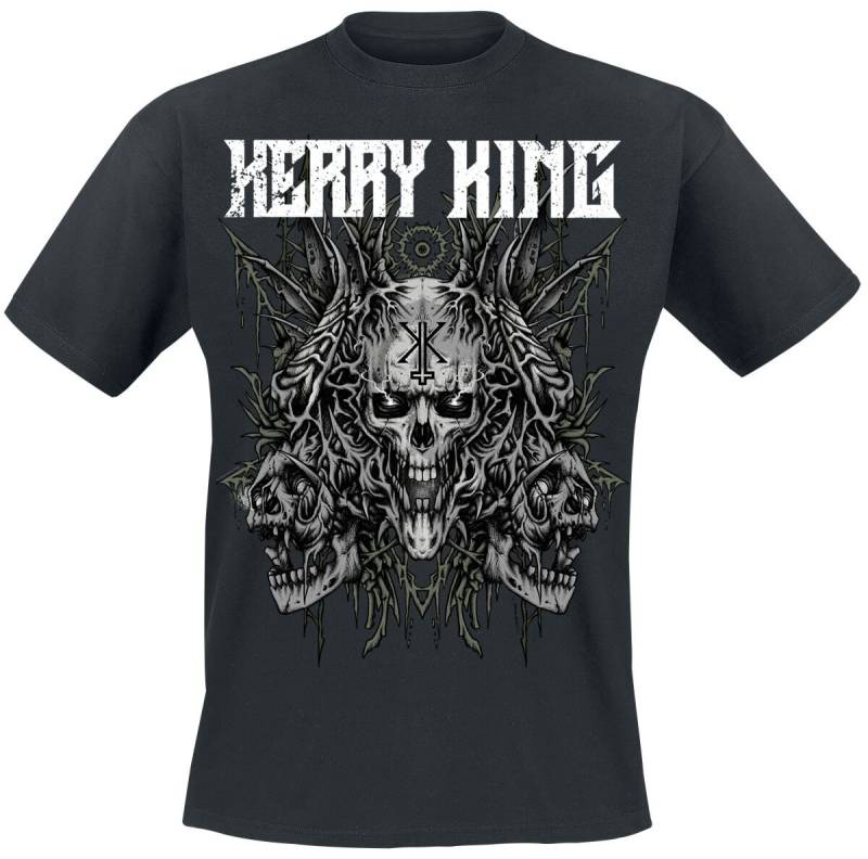 Kerry King T-Shirt - Multi Skull Green - S bis M - für Männer - Größe S - schwarz  - Lizenziertes Merchandise! Kerry King T-Shirt - Multi Skull Green - S bis M - für Männer - Größe S - schwarz  - Lizenziertes Merchandise! von Kerry King