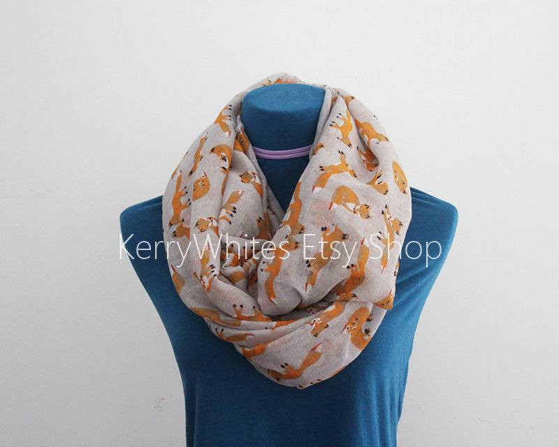 Fuchs Schal - Orange-Grau Fuchs Schal - Orange-Grau von KerryWhites