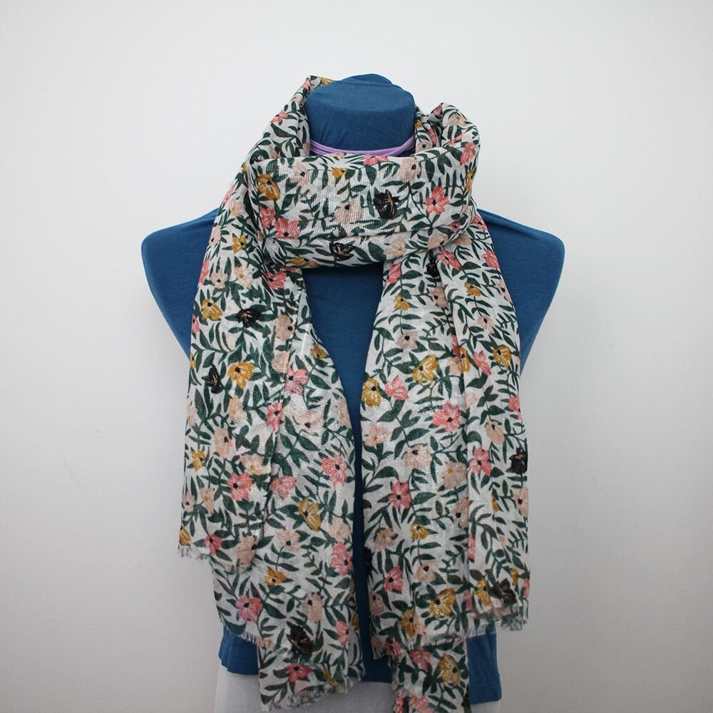 Leichte Damen Mode Floral Gedruckt Winter Herbst Warme Schals Schal von KerryWhites