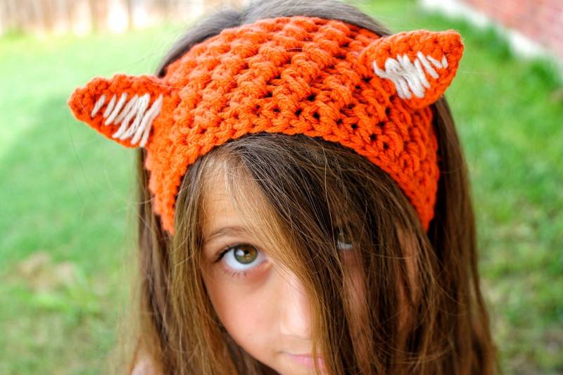 Fuchs Stirnband/ Ohr Gehäkelte Ohrenwärmer/ Orange Ohrenwärmer von KerzeisKollection