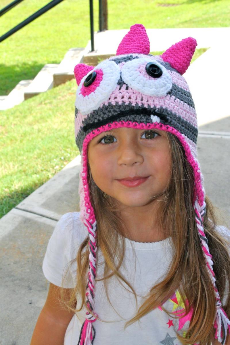 Gehäkelte Monster Hut Für Kinder Kostüm Kinder, Geburtstagsparty von KerzeisKollection