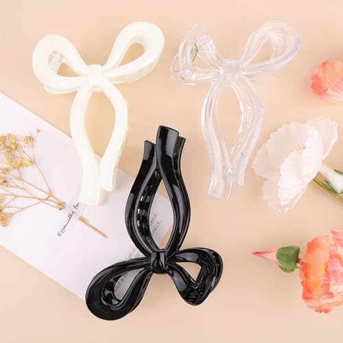 Kesfey 3 PCS Bow Hair Claw Clips Einfache lässige Nonslip große Schmetterling Haarspangen für jede Art von Haar vielseitige Kopfbedeckung Ideal Geschenk für Frauen Mädchen Kesfey 3 PCS Bow Hair Claw Clips Einfache lässige Nonslip große Schmetterling Haarspangen für jede Art von Haar vielseitige Kopfbedeckung Ideal Geschenk für Frauen Mädchen von Kesfey