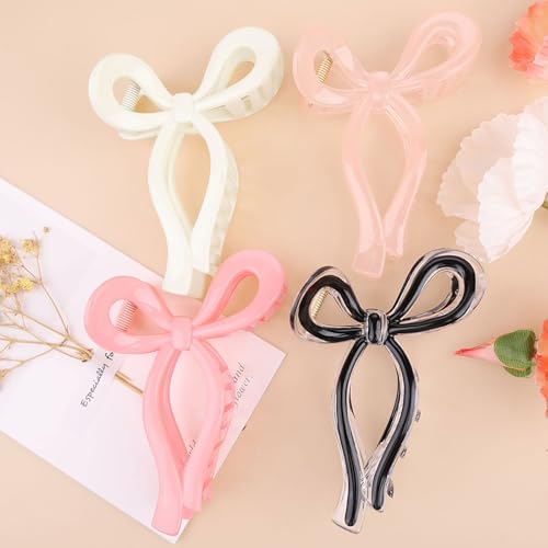 Kesfey 4 PCS Bogen Haarspangen Elegantes Haar Klaue Schmetterling Haar Pin Haar Styling Zubehör für Mädchen und Frauen Kesfey 4 PCS Bogen Haarspangen Elegantes Haar Klaue Schmetterling Haar Pin Haar Styling Zubehör für Mädchen und Frauen von Kesfey