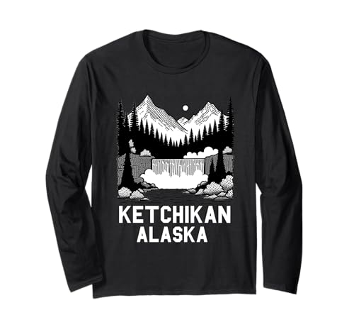 Ketchikan Alaska Souvenir Travel Passende Familie Herren Damen Langarmshirt von Ketchikan Alaska Souvenir Reminder