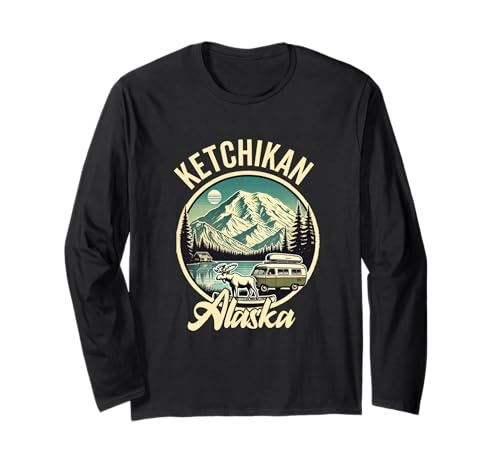 Ketchikan Alaska Souvenir Travel Passende Familie Herren Damen Langarmshirt von Ketchikan Alaska Souvenir Reminder