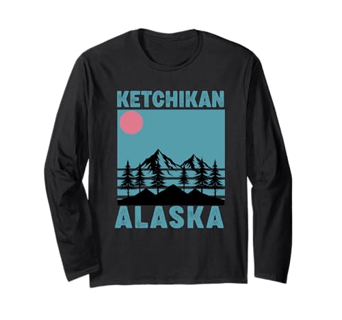 Ketchikan Alaska Souvenir Travel Passende Familie Herren Damen Langarmshirt von Ketchikan Alaska Souvenir Reminder