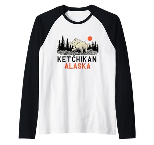 Ketchikan Alaska Souvenir Travel Passende Familie Herren Damen Raglan von Ketchikan Alaska Souvenir Reminder