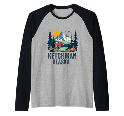 Ketchikan Alaska Souvenir Travel Passende Familie Herren Damen Raglan von Ketchikan Alaska Souvenir Reminder
