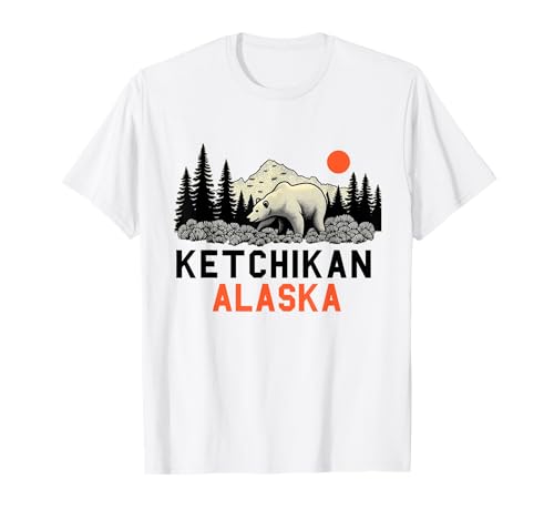 Ketchikan Alaska Souvenir Travel Passende Familie Herren Damen T-Shirt von Ketchikan Alaska Souvenir Reminder